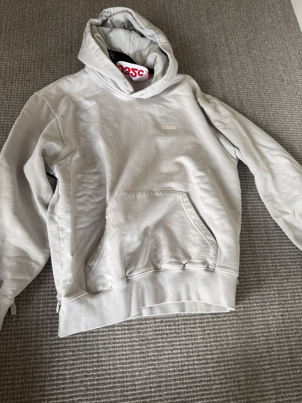 Light Gray Men's Hooded Sweatshirt